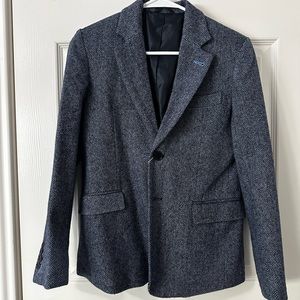 Kirrin Finch Navy Blue Tweed Blazer Sz XS